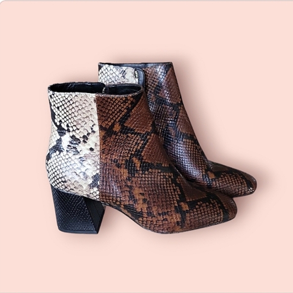 Aldo Shoes - aldo leather snake booties like new
